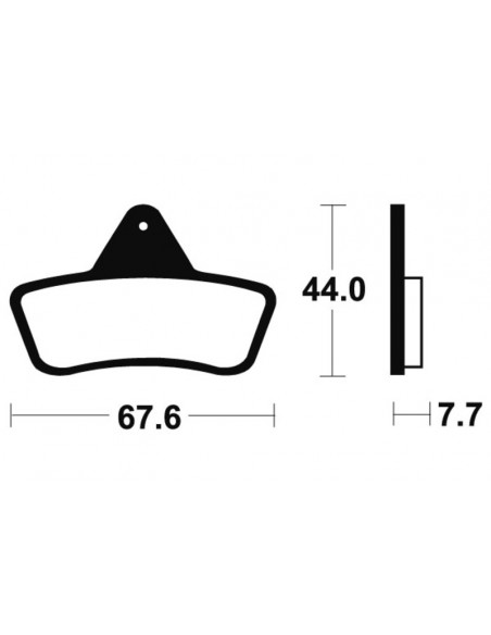 Plaquettes de frein TECNIUM MX/Quad métal fritté - MO258