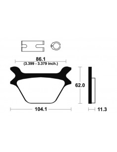 Plaquettes de frein TECNIUM Performance métal fritté - MR169 2