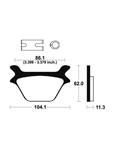 Plaquettes de frein TECNIUM Performance métal fritté - MR169