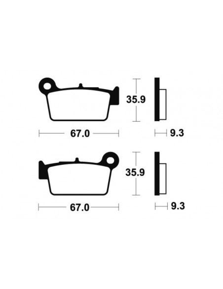 Plaquettes de frein TECNIUM Performance métal fritté - MR290