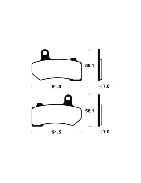 Plaquettes de frein TECNIUM Performance métal fritté - MR330