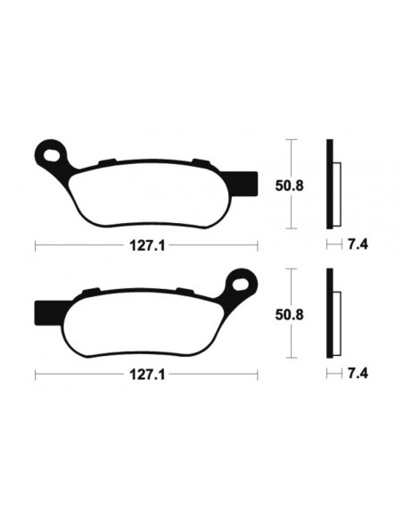 Plaquettes de frein TECNIUM Performance métal fritté - MR354