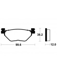 Plaquettes de frein TECNIUM Maxi Scooter métal fritté - MSS268 2