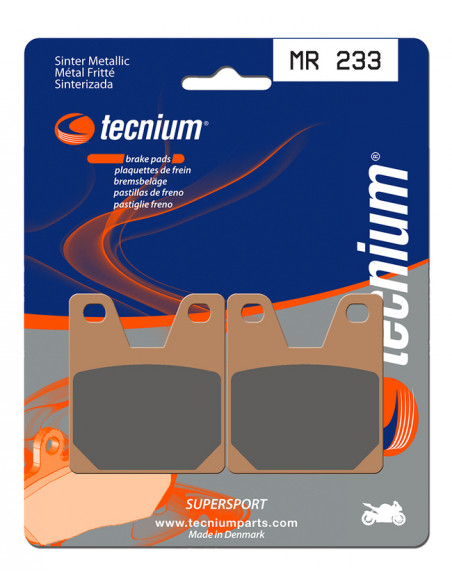 Plaquettes de frein TECNIUM Performance métal fritté - MR233