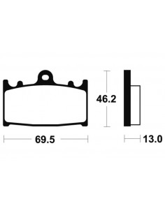 Plaquettes de frein TECNIUM Performance métal fritté - MR289 2
