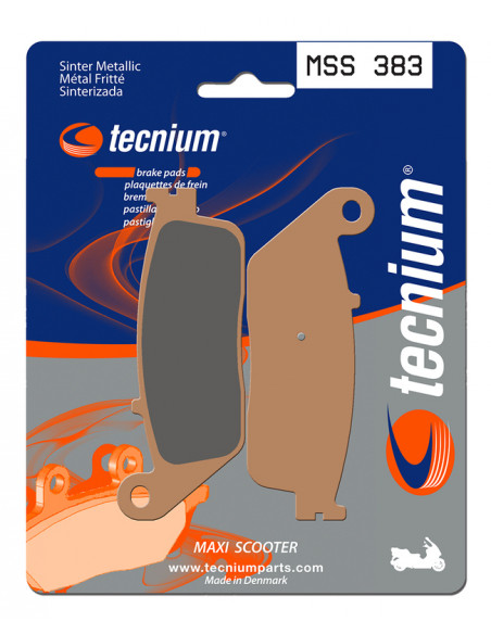 Plaquettes de frein TECNIUM Maxi Scooter métal fritté - MSS383