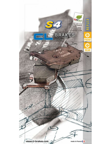 Plaquettes de frein CL BRAKES route métal fritté - 2360S4