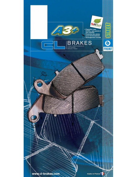 Plaquettes de frein CL BRAKES route métal fritté - 2308A3+