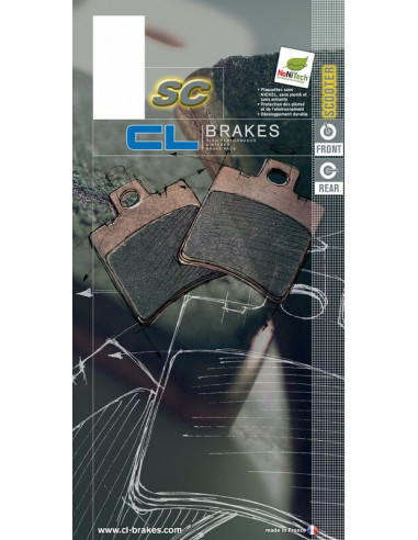 Plaquettes de frein CL BRAKES Scooter métal fritté - 3041SC