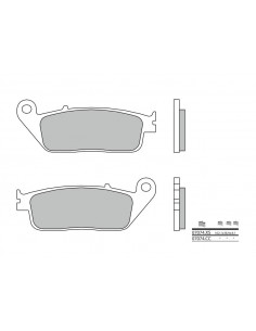 Plaquettes de frein BREMBO Scooter métal fritté - 07074XS