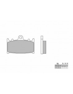 Plaquettes de frein BREMBO route métal fritté - 07SU30SP