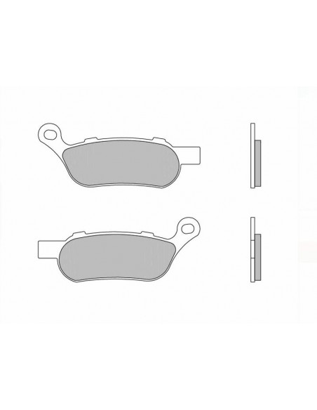 Plaquettes de frein BREMBO route métal fritté - 07HD07SP