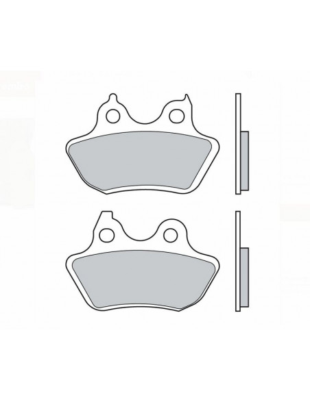 Plaquettes de frein BREMBO route métal fritté - 07HD18SP
