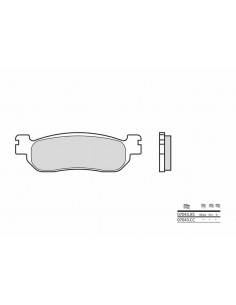 Plaquettes de frein BREMBO Scooter carbone céramique - 07043CC