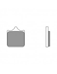 Plaquettes de frein BREMBO route métal fritté - 07BB33SA