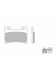Plaquettes de frein BREMBO route carbone céramique - 07YA2609