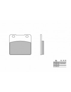 Plaquettes de frein BREMBO route carbone céramique - 07SU0607