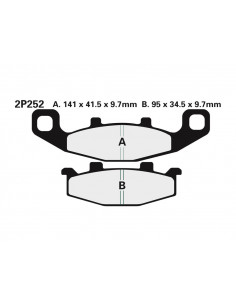 Plaquettes de frein NISSIN route semi-métallique - 2P-252NS