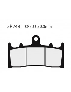 Plaquettes de frein NISSIN route semi-métallique - 2P-248NS