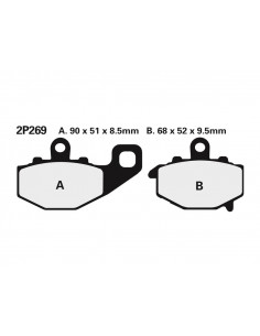 Plaquettes de frein NISSIN route semi-métallique - 2P-269NS