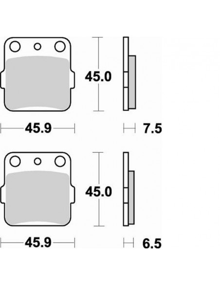 Plaquettes de frein BRAKING Off-Road/Quad métal fritté - 686CM44