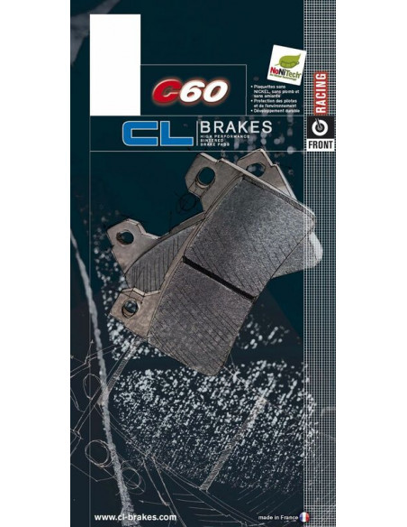Plaquettes de frein CL BRAKES Racing métal fritté - 2398C60