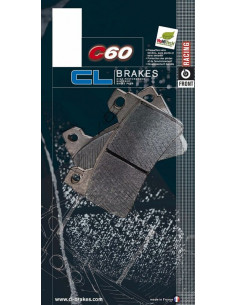 Plaquettes de frein CL BRAKES Racing métal fritté - 1207C60 2