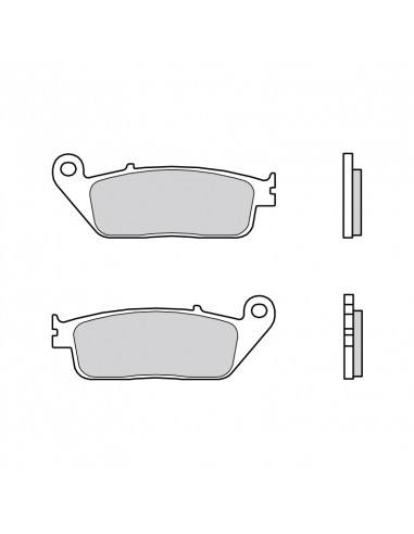 Plaquettes de frein BREMBO route/sport métal fritté - 07HO30SR