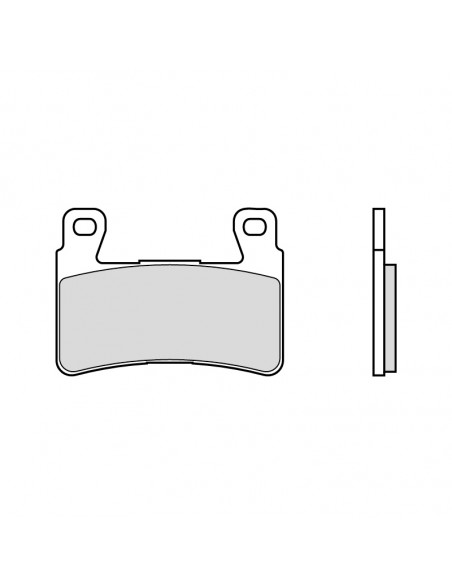 Plaquettes de frein BREMBO route/sport métal fritté - 07HO45SR