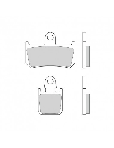 Plaquettes de frein BREMBO type 07YA46 SR métal fritté - sport