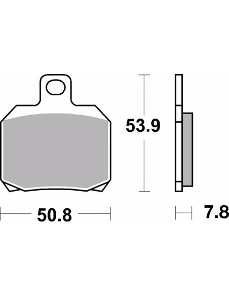 Plaquettes de frein BREMBO métal fritté - 07BB20SP