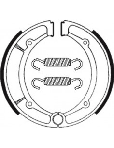 Mâchoires de frein TECNIUM Scooter/Street/Quad organique - BA066