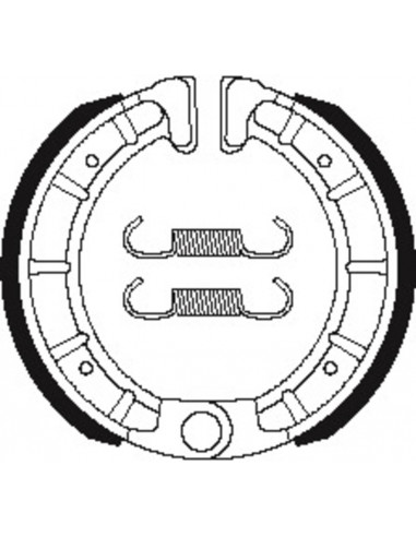 Mâchoires de frein TECNIUM Scooter organique - BA206