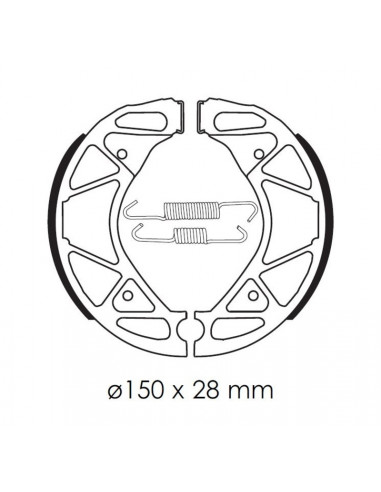Mâchoires de frein TECNIUM Scooter organique - BA209