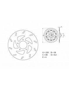 Disque de frein BREMBO Oro fixe - 68B40730