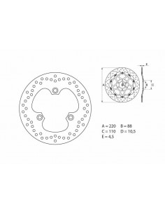 Disque de frein BREMBO Oro fixe - 68B40743