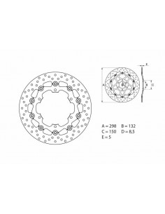 Disque de frein BREMBO Oro flottant - 78B40830