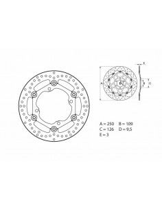 Disque de frein BREMBO Oro flottant - 78B40811