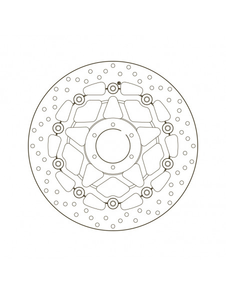 Disque de frein BREMBO Oro flottant - 78B408B4