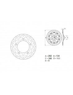 Disque de frein BREMBO Oro fixe - 68B407F8