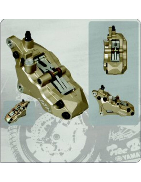 Etrier de frein 6 pistons avant gauche Or Nissin