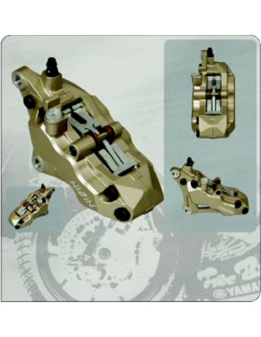 Etrier de frein 6 pistons avant droit Or Nissin