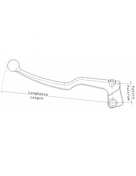Levier d'embrayage complet + starter DOMINO noir MBK Stunt 50/Yamaha Slider 50