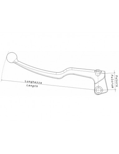 Levier d'embrayage complet DOMINO noir MBK/Yamaha